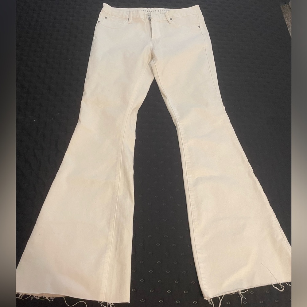 Articles Of Society White Flare Jeans